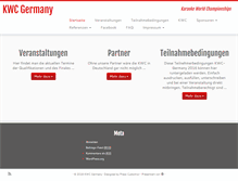 Tablet Screenshot of kwc-germany.com